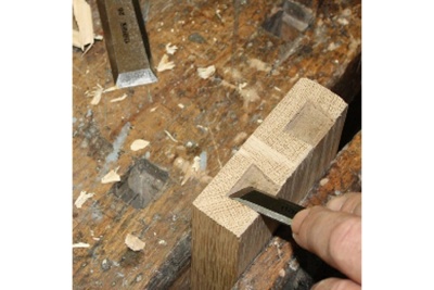 Косая левая стамеска с ручкой NAREX WOOD LINE PLUS 20 мм 811170