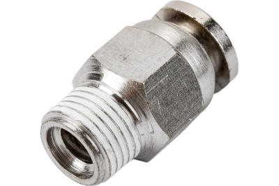Фитинг металлический 6 мм - наружная резьба 1/8" Pegas pneumatic 6110