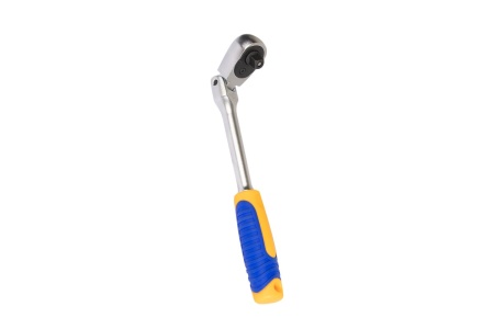 Удлиненная трещоточная рукоятка KRAFT шарнирная, 3/8”Dr, 72 зуба KT 705034