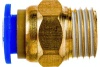 Фитинг цанговый прямой металлический 8 мм, M1/4 Pegas pneumatic 5202