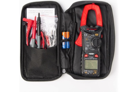 Цифровые токовые клещи КВТ KT 206B PROLINE 79130