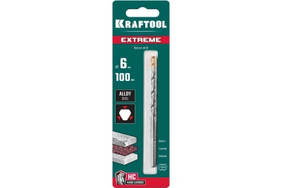 Сверло по бетону KRAFTOOL Extreme 6x100 мм 29166-100-06