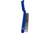 Щетка по металлу vertextools с пластиковой ручкой, 4-ряд 1212-03