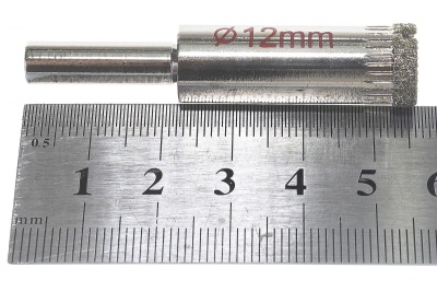Коронка алмазная кольцевая для стекла и кафеля 12 мм FIT IT 36029