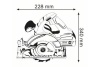 Циркулярная пила DWT HKS-230 86559