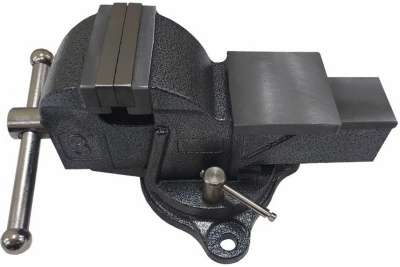 Слесарные тиски GRIFF 75 мм, серия PRO, поворотные, стальные, с наковальней 5кг g164022
