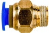 Фитинг металлический 6 мм - наружная резьба 1/8" Pegas pneumatic 5211