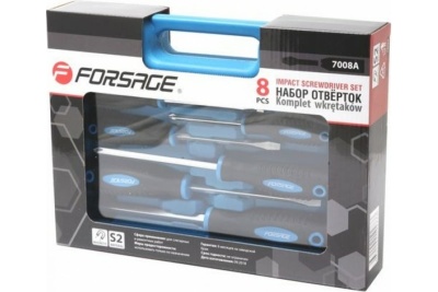 Набор отверток Forsage Profi магнитные, 8 пр, в кейсе 27177 F-7008A