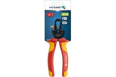 Изолированные клещи для зачистки проводов HOEGERT TECHNIK 160 мм 1000 V HT1P931