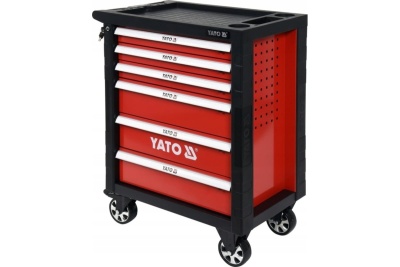 Инструментальная тележка YATO 177 предметов, 6 ящиков YT-55300