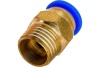 Фитинг цанговый прямой металлический 8 мм, M1/4 Pegas pneumatic 5202