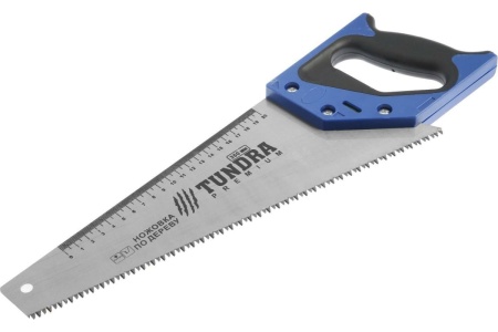 Ножовка по дереву TUNDRA 2К рукоятка, 3D заточка, каленый зуб, 7-8 TPI, 350 мм 5155402