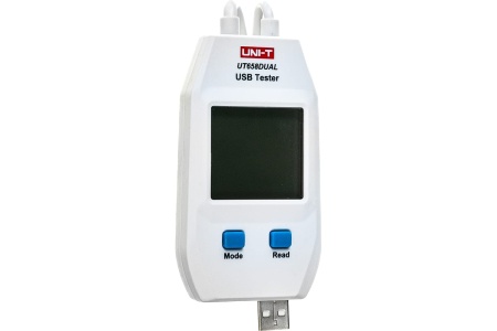 USB-тестеризмерение напряжения, тока, емкости электроэнергии UNI-T UT658DUAL 00-00004331