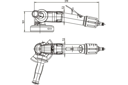 Угловая шлифовальная машинка DEPRAG GA812-100BX 6060545A