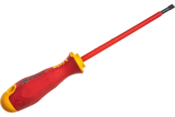Диэлектрическая отвертка Felo Ergonic 5,5х1,0х125 плоская шлицевая 41305590