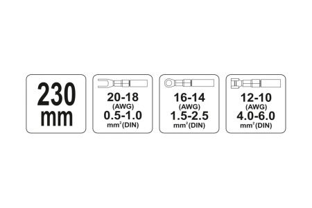 Инструмент для обжима проводов YATO YT-2300