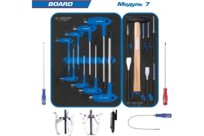Набор инструментов KING TONY BOARD в чёрной тележке, 325 предметов 9G35-325MRV