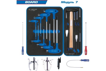 Набор инструментов KING TONY BOARD в чёрной тележке, 325 предметов 9G35-325MRV