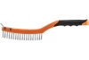 Проволочная щетка NEO Tools нержавеющая проволока, 3х19 рядов со скребком 39-052