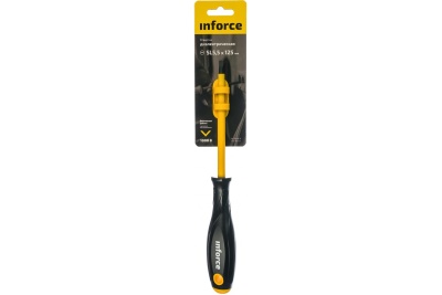 Диэлектрическая отвертка SL5,5х125мм Inforce 06-09-79