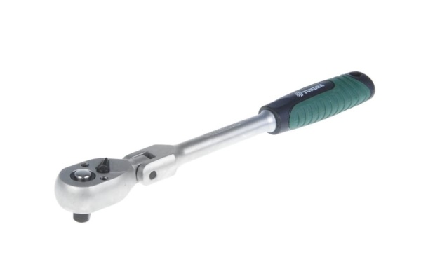 Вороток с трещоткой TUNDRA квадрат 3/8", поворотная головка, 72 зуба, CrV 1799954