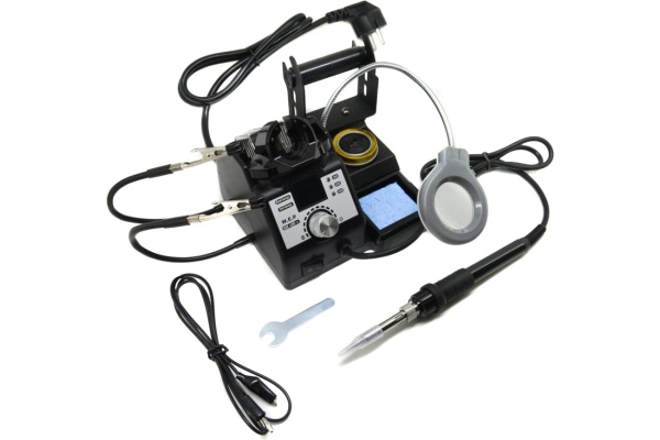 Паяльник W.E.P 926 LED-IV 60W с лупой и держателем плат М7752078