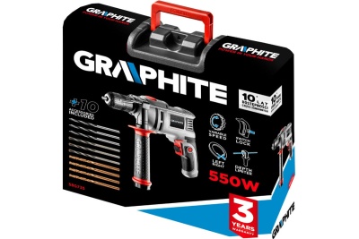 Ударная дрель GRAPHITE 58G735