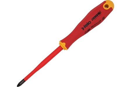 Диэлектрическая отвертка Felo PZ 2х100, E-Slim Ergonic 41529390