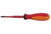 Отвертка Unior изолированная VDE 1000V, с утонченным жалом, PZ1х80мм 3838909240695