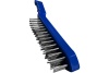 Щетка по металлу vertextools с пластиковой ручкой, 4-ряд 1212-03