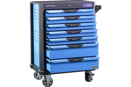 Тележка KraftWell с 7 ящиками, в подарок инструмент 277 предметов KRW-TTB+SET277