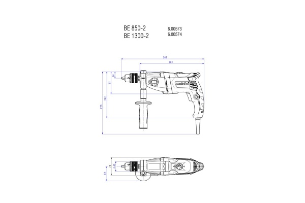 Дрель Metabo BE 850-2 600573000