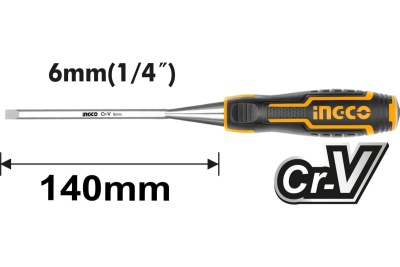 Стамеска INGCO 6мм INDUSTRIAL HWC0806