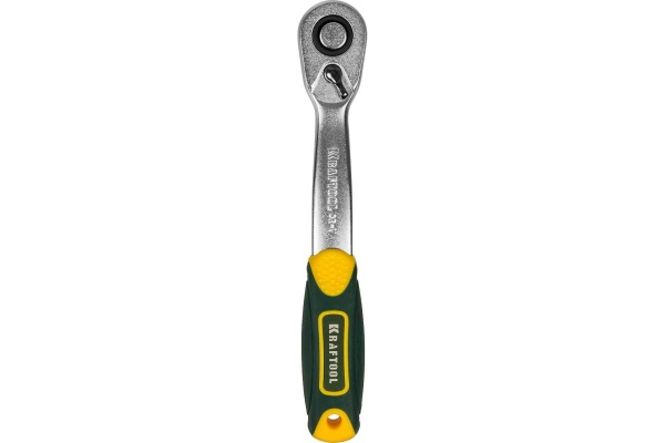 Изогнутая трещотка для торцовых головок 3/8, Сr-V, 72 зубца Kraftool PRO 27795-3/8_z02