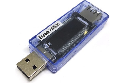 Цифровой тестер USB Espada KWS-V20, 4 параметра, (синий) 41421