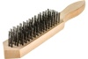 Металлическая щетка DolleX 6-ти-рядная, с деревянной ручкой BRW-06