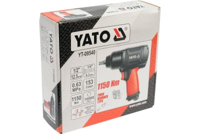 Пневматический гайковерт YATO 1/2 1150 Nm YT-09540