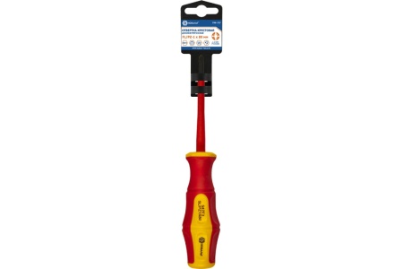 Диэлектрическая отвертка КОБАЛЬТ Ultra Grip FL/PZ-1x80 мм, CR-V, двухкомпонентная рукоятка 799-727
