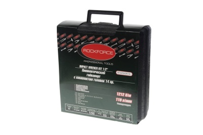 Пневмогайковерт ROCKFORCE с комплектом головок 10-27мм, 13 предметов RF-82542K14