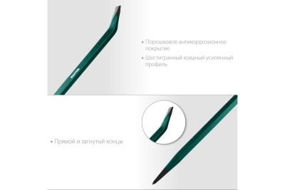 Монтировка-лом Kraftool 750 мм, 19 мм, шестигранная, 21807-75_z01