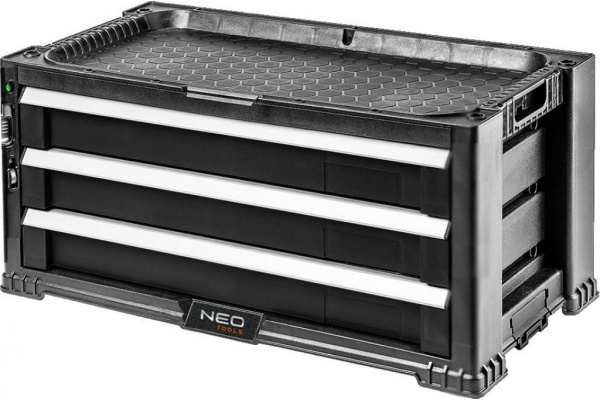 Ящик для инструмента, 3 выдвижных ящика NEO Tools 84-227
