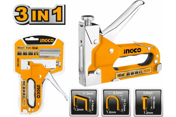 Механический степлер INGCO 3 в 1 HSG1405