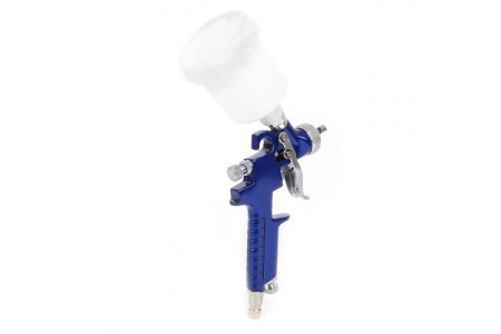 Пневматический краскопульт INTERTOOL MINI, форсунка 0.8 мм, бачок 125 мл, PT-0101