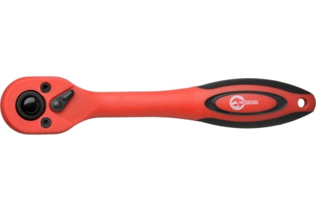 Рукоятка с храповым механизмом INTERTOOL на 72 зуба 3/8 изогнутая Cr-v, Professional HT-2108