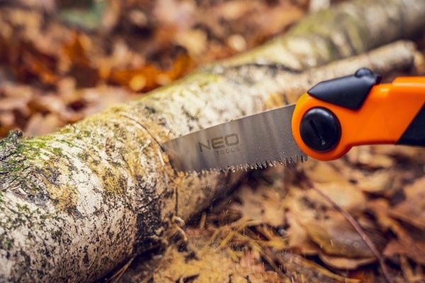 Складная пила NEO Tools 43 см, зуб 3D, двухкомпонентная рукоятка 63-120