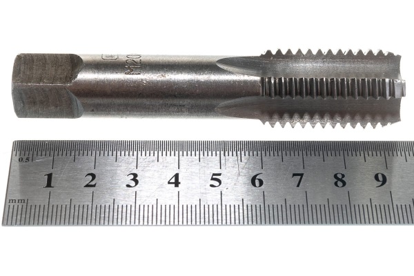 Ручной метчик М20x2,5 мм, комплект из 2 шт СИБРТЕХ 76656