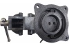Слесарные тиски GRIFF 100 мм, серия PRO, поворотные, стальные, с наковальней g164024