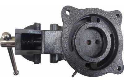 Слесарные тиски GRIFF 100 мм, серия PRO, поворотные, стальные, с наковальней g164024