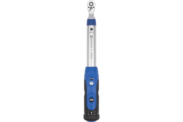 Динамометрический ключ NORGAU NTW21-002R 1/4", 5-25 Нм, с поверкой 051110002/П