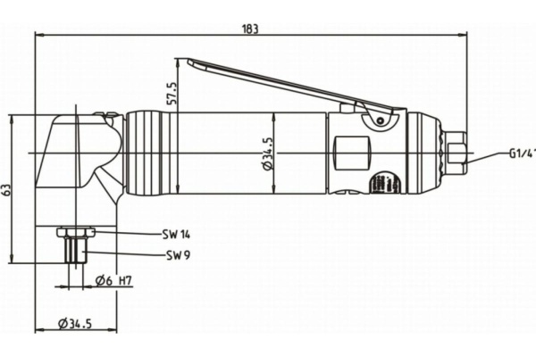 Угловая шлифовальная машина DEPRAG GDA030-180SX 6061260B